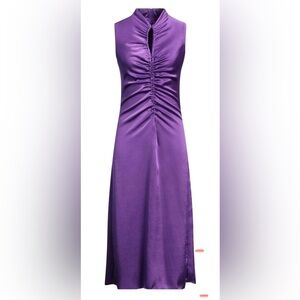 Sandro purple satin dress